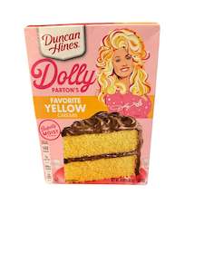 Dolly Parton yellow cake mix