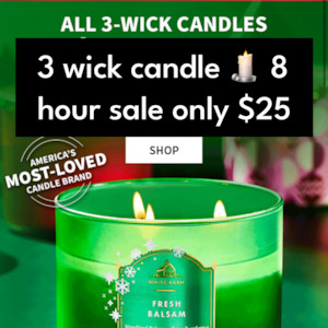 Bath and bodyworks 3 wick candle mystery grab