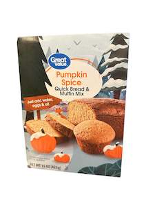 Pumpkin spice quick bread and muffin mix