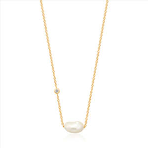 Ania Haie Pearl Necklace Gold