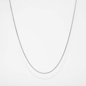 45cm Sterling Silver Round Cable Chain