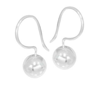 Clock: Sterling Silver Ball Hook Earring