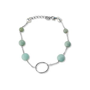 Amazonite & Sterling Silver Bracelet