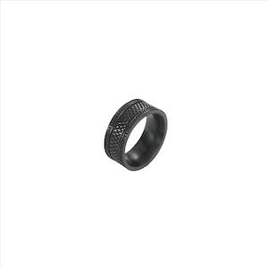 IP Black Stainless Steel Ring