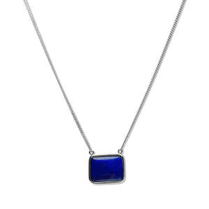 Lapis & Sterling Silver Necklace