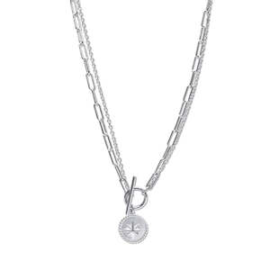 Clock: Sterling Silver Necklace