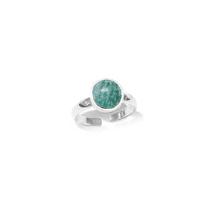 Clock: Amazonite & Sterling Silver Ring