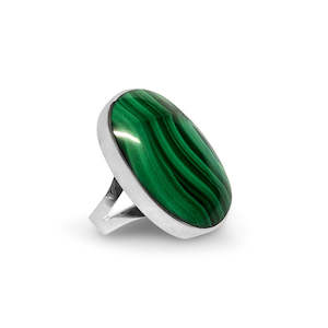 Malachite & Sterling Silver Ring