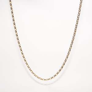 45cm 9 Carat Gold Medium Oval Belcher Chain