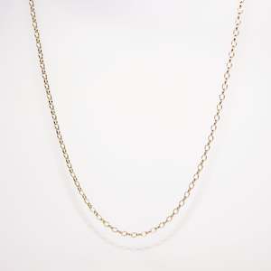 45cm 9 Carat Gold Light Oval Belcher Chain