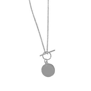 Sterling Silver Fine FOB Necklace