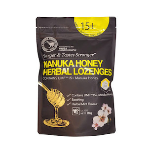 Lozenges Lemon Menthol 15+ (500+ mgo) 150g Honey Paihia