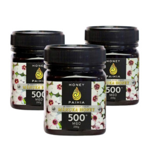 x 3 Manuka Honey 500+ MGO (15+) Honey Paihia