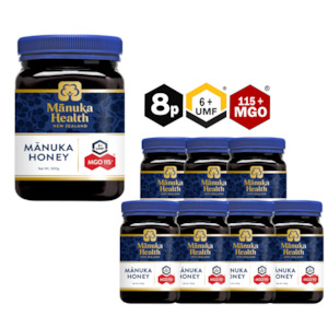 8 X MGO 115+ Manuka Honey | 500g