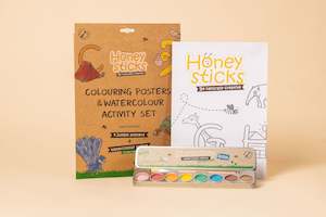 Jumbo Posters and Watercolour Paints Activity Set