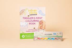 Watercolour Paints & Colouring Book Set