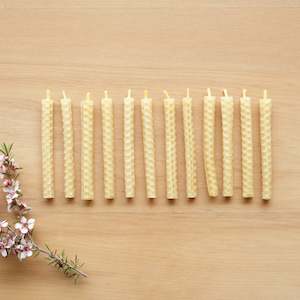 Beeswax Birthday Candles - 12 Pack