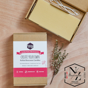 Gift: Honeywrap Create Your Own Beeswax Rolled Candle Kit