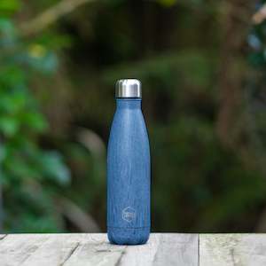 Ocean Blue Wood Bottle