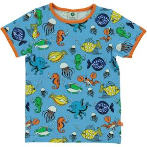 Fish Short Sleeved Top (Blue Grotto) (4-5 Years)