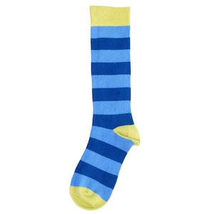 Light and Dark Blue Striped Knee High Socks (18/20)