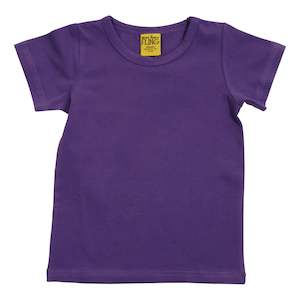 Internet only: Passion Flower Purple Short Sleeved Top