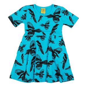 Pica Pica Skater Dress (Blue Atoll) (2 Years)