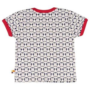 Navy Monkey Short Sleeved Top (5-6 Years)