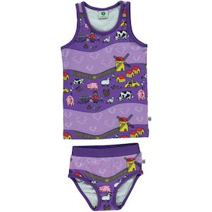 Farm Underwear Set (Purple Heart)