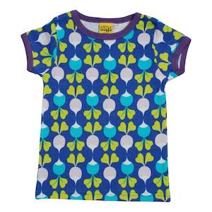 Big Radish Short Sleeved Top (Blue)