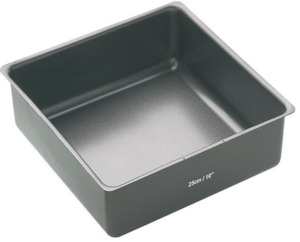 Mastercraft 25cm/10in Heavy Base Loose Base Sq Cake Pan