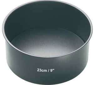 MASTERCRAFT 23CM/9IN HEAVY BASE LOOSE BASE ROUND DEEP CAKE PAN