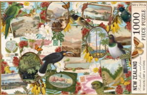 PUZZLE BIRDS & POSTCARD 1000 PCE