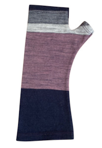 MERINO GLOVE - PURPLE/NAVY