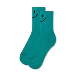 SMILE SOCK - TEAL