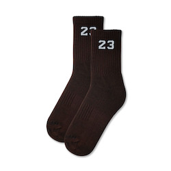 JORDAN 23 SOCKS - DARK MOCHA