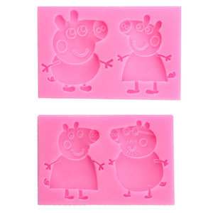 Peppa, George, Mummy & Daddy Pig Silicone Craft Mould