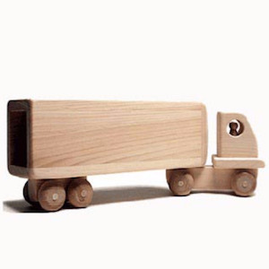 Big Rig Truck & Trailer Set – Wood