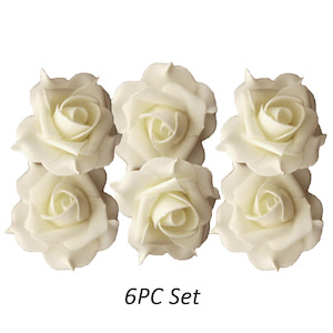 Craft material and supply: Aromatherapy Handmade Rose Heads 6PC Set