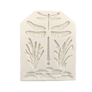 Dragonfly, Pond & Cattail Rushes Silicone Craft Mould