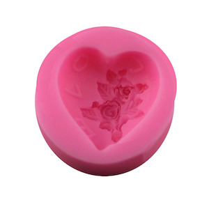 Love Rose Heart Silicone Craft Mold For Sugar Craft & Soap Making