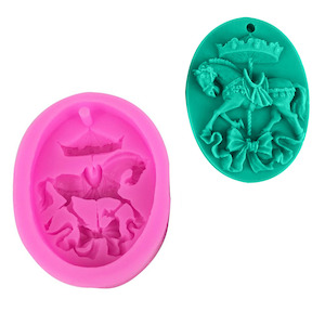 Carousal Horse Silicone Craft Mold For Soaps, Fondant & Chocolate Crafts