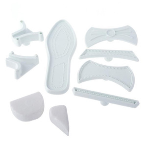 High Heeled Shoe Plastic Fondant & Craft Cutter & Embossing 9pc Set