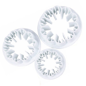 Carnation Flower Plastic 3 pc Cake Craft Cutter Set