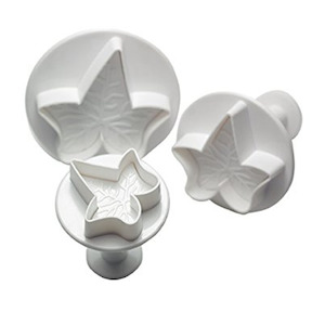 Ivy Leaf 3pc Plastic Fondant, Clay Sugar Craft Cutter Set