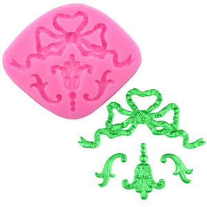 Ribbon Bow & Embellishment Silicone Craft Mold For Fondant, Polymer Clay, Resin