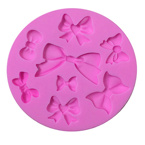 Small Bow Silicone Craft Mould For Polymer Clay, Resin & Cake Decorating 8 x Bow