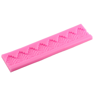 Craft material and supply: Vintage Lace Trim Silicone Craft Mold For Cake Decorating & Polymer Clay Craft