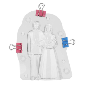 Bride & Groom Poly-Carbonate Plastic Mould For Chocolate Making & Sugar Craft