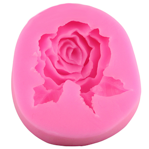 Rose Silicone Craft Mold For Cake Decorating, Polymer Clay – Larger Size